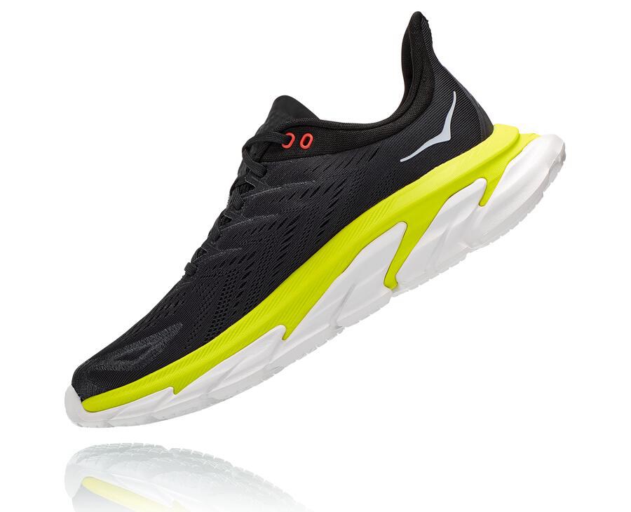 Hoka One One Running Shoes Mens Black - Clifton Edge - 20736BDXY